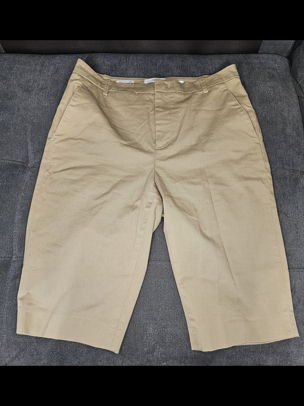 Vince Classic Khaki Bermuda Shorts - Tan